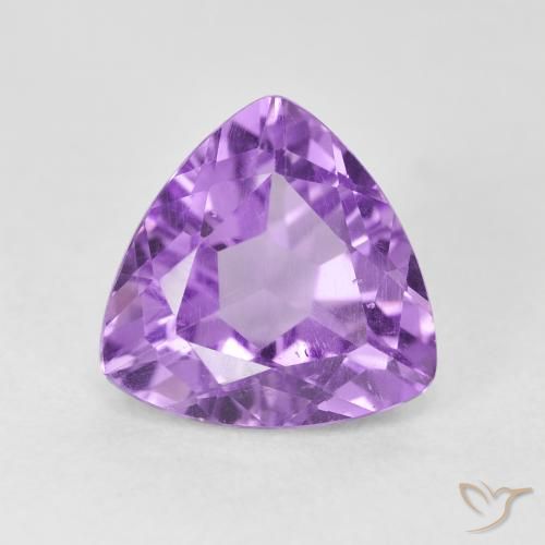 3.19ct Naturale Viola tendente al rosa Ametista, Taglio trillion, VS