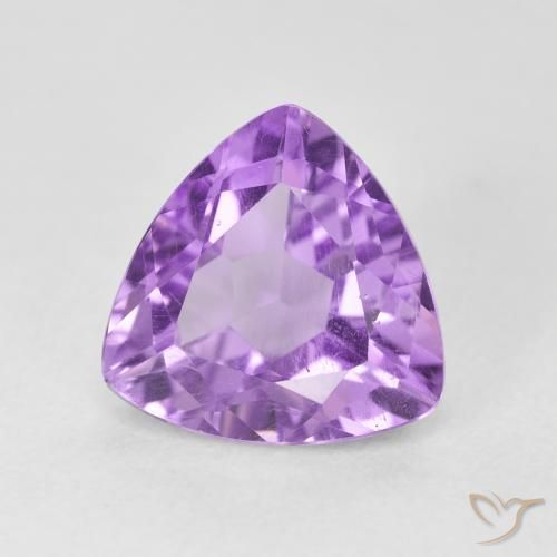 Ametista Viola tendente al rosa naturale da 3.19 ct, Taglio trillion, VS
