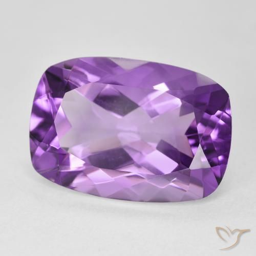 Ametista Viola medio naturale da 11.88 ct, Cuscino, VVS-VS