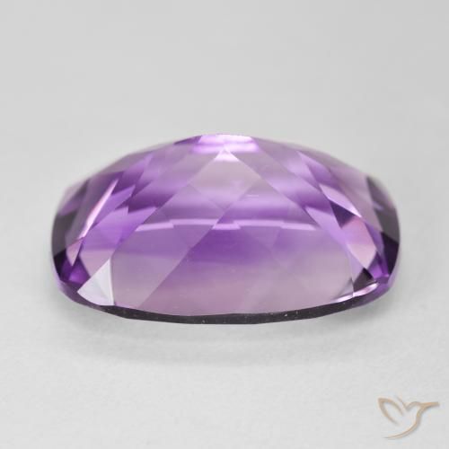 Ametista Viola tendente al rosa naturale da 12.54 ct, Cuscino, VVS