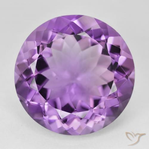 23.25ct Naturale Viola tendente al rosa Ametista, Rotondo, VVS