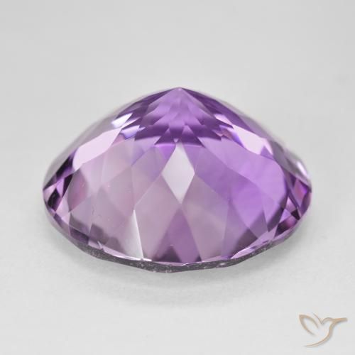 Ametista Viola tendente al rosa naturale da 23.25 ct, Rotondo, VVS