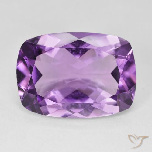 11.71ct Naturale Viola tendente al rosa Ametista, Cuscino, VVS