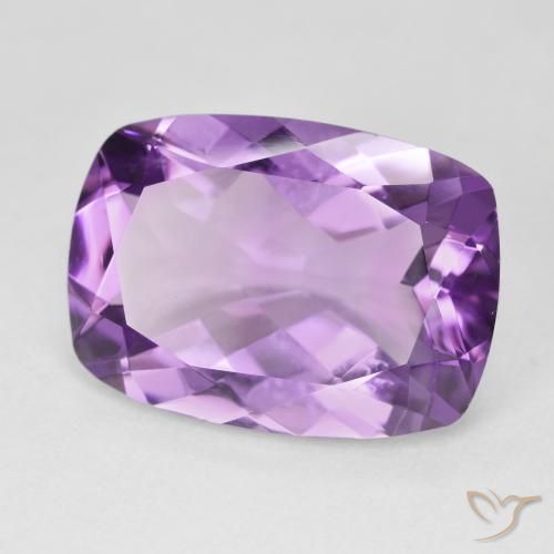 Ametista Viola tendente al rosa naturale da 11.71 ct, Cuscino, VVS