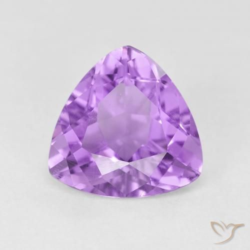 2.90ct Naturale Viola rosato brillante Ametista, Taglio trillion, VS