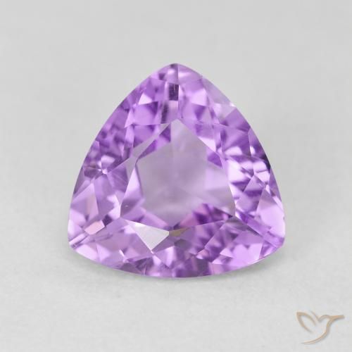 2.86ct Naturale Viola medio Ametista, Taglio trillion, VS