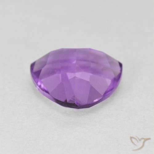 Ametista Viola medio naturale da 2.86 ct, Taglio trillion, VS