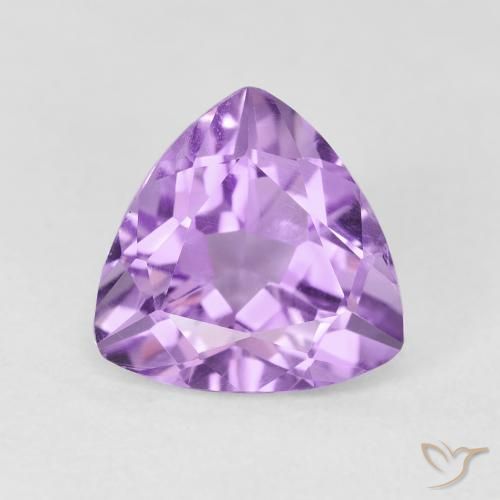 2.79ct Naturale Viola tendente al rosa Ametista, Taglio trillion, VS