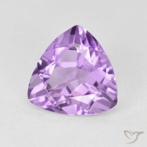 Ametista Viola tendente al rosa naturale da 2.79 ct, Taglio trillion, VS