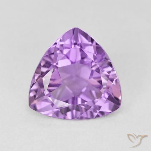 3.00ct Naturale Viola medio Ametista, Taglio trillion, VS