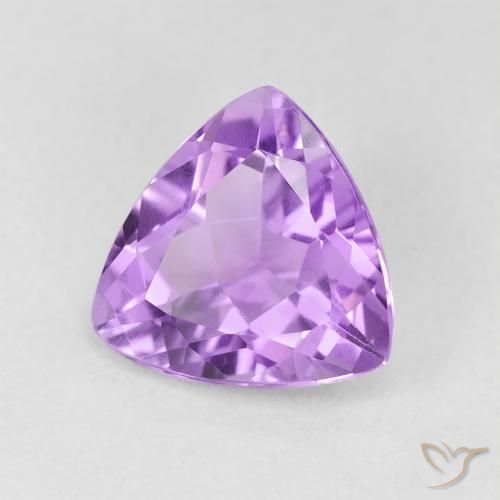 Ametista Viola Rosato Medio naturale da 2.57 ct, Taglio trillion, VS