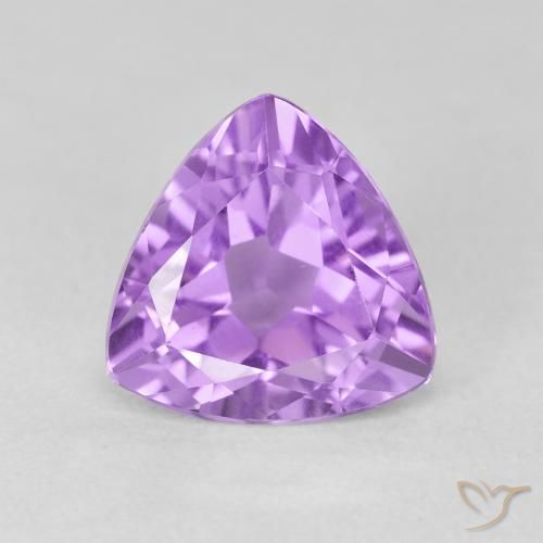 3.02ct Naturale Viola rosato chiaro Ametista, Taglio trillion, VS