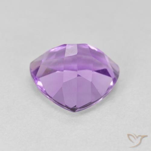 Ametista Viola rosato chiaro naturale da 3.02 ct, Taglio trillion, VS