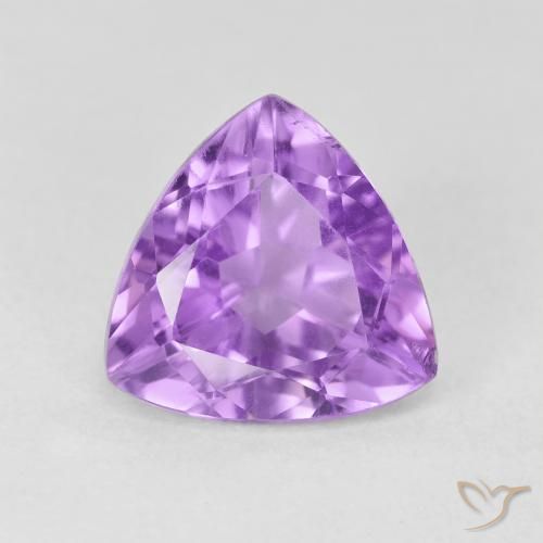 2.96ct Naturale Viola rosato brillante Ametista, Taglio trillion, VS