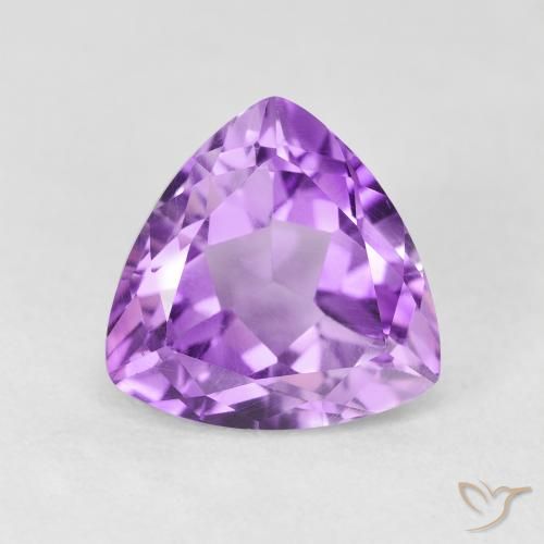 3.16ct Naturale Viola tendente al rosa Ametista, Taglio trillion, VVS-VS