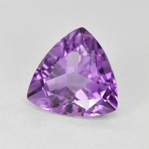 Ametista Medium Light Purplish-Violet naturale da 3.07 ct, Taglio trillion, VVS-VS