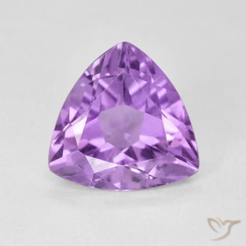 2.79ct Naturale Viola tendente al rosa Ametista, Taglio trillion, VS