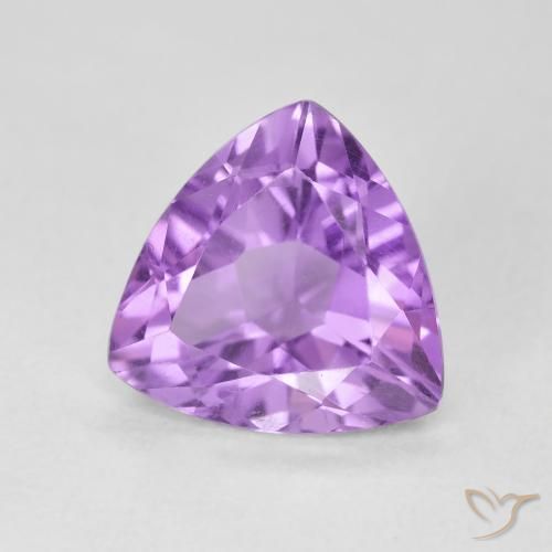 Ametista Viola tendente al rosa naturale da 2.79 ct, Taglio trillion, VS