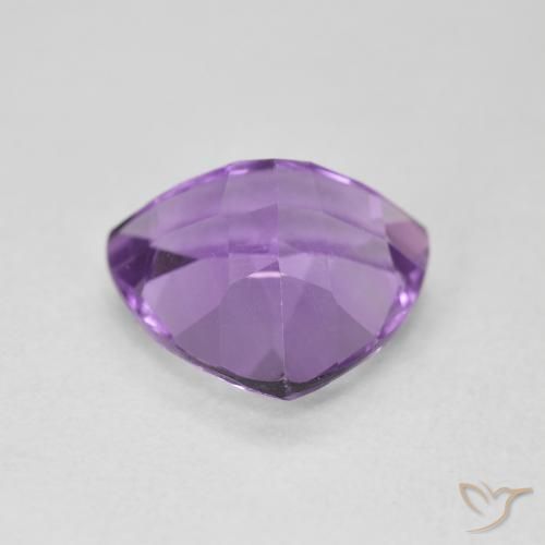 Ametista Viola tendente al rosa naturale da 2.79 ct, Taglio trillion, VS