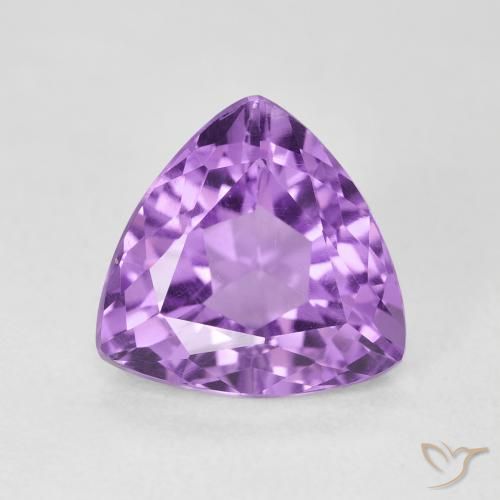 2.98ct Naturale Viola tendente al rosa Ametista, Taglio trillion, VS