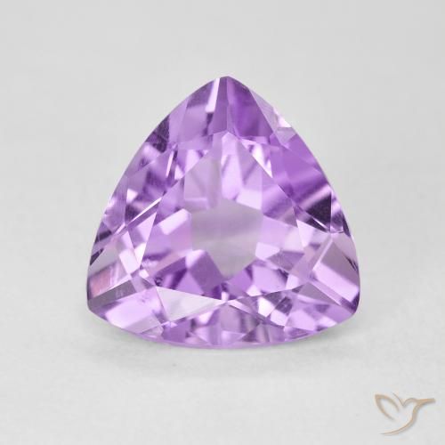 2.92ct Naturale Viola rosato chiaro Ametista, Taglio trillion, VS