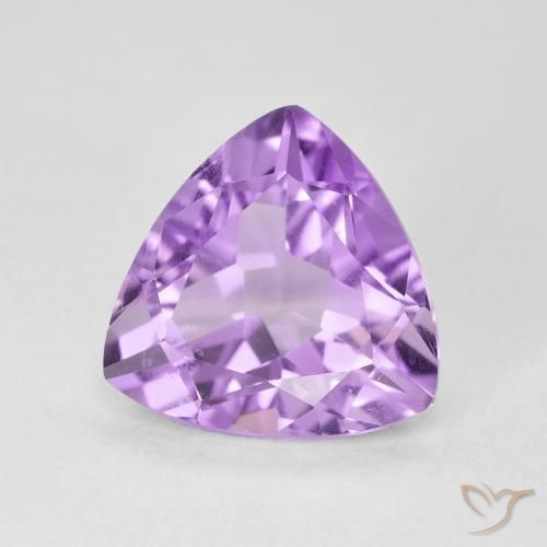 Ametista Viola rosato chiaro naturale da 2.92 ct, Taglio trillion, VS