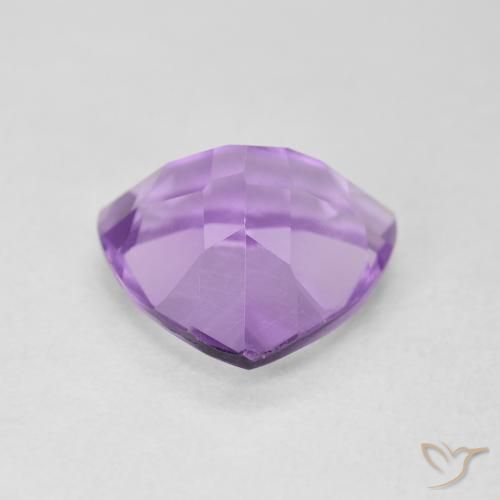 Ametista Viola rosato chiaro naturale da 2.92 ct, Taglio trillion, VS