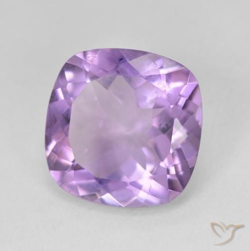 Ametista Viola medio naturale da 10.97 ct, Cuscino, VVS
