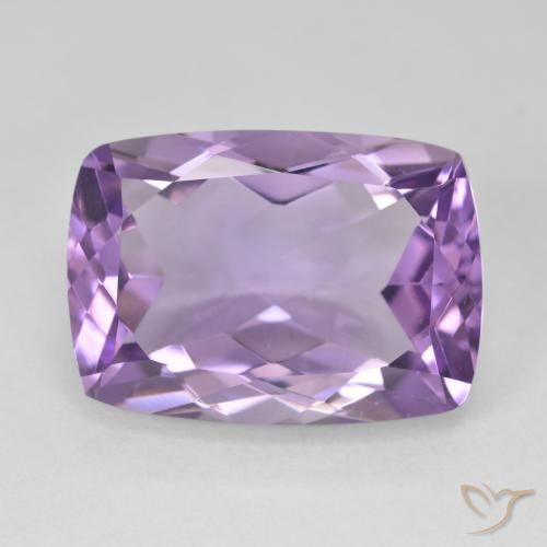 Ametista Viola medio naturale da 13.68 ct, Cuscino, VVS