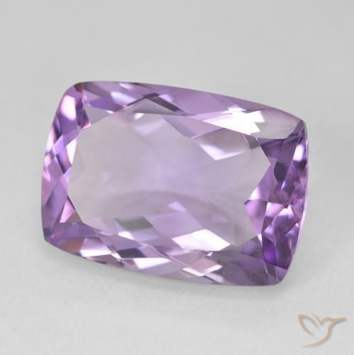 Ametista Viola medio naturale da 13.68 ct, Cuscino, VVS