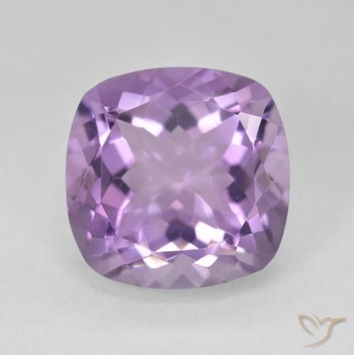 12.90ct Naturale Viola tendente al rosa Ametista, Cuscino, VVS