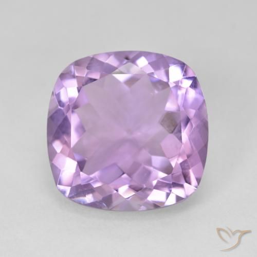 11.31ct Naturale Viola tendente al rosa Ametista, Cuscino, VVS-VS