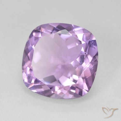 Ametista Viola tendente al rosa naturale da 11.31 ct, Cuscino, VVS-VS