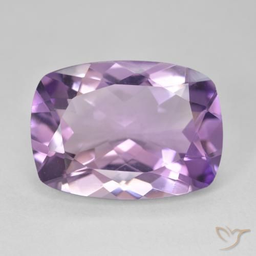 11.51ct Naturale Viola tendente al rosa Ametista, Cuscino, VVS