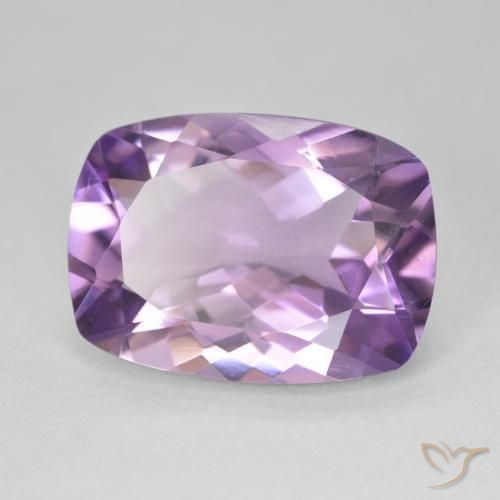 Ametista Viola tendente al rosa naturale da 11.51 ct, Cuscino, VVS