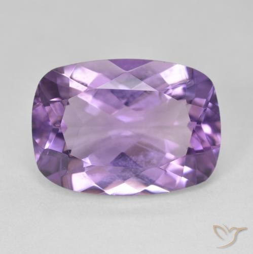 12.49ct Naturale Viola medio Ametista, Cuscino, VVS