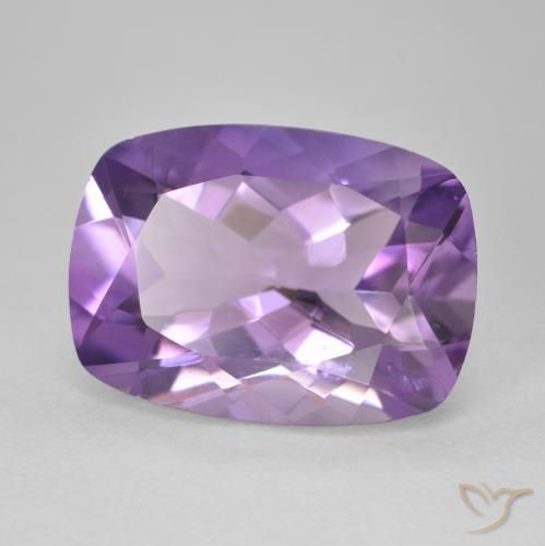 Ametista Viola medio naturale da 12.24 ct, Cuscino, VVS