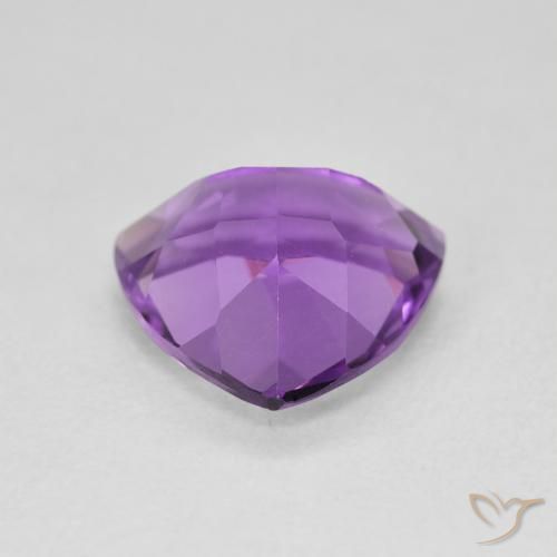 Ametista Viola Rosato Medio naturale da 2.78 ct, Taglio trillion, VVS-VS
