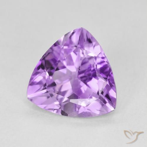 Ametista Viola tendente al rosa naturale da 2.71 ct, Taglio trillion, VVS-VS