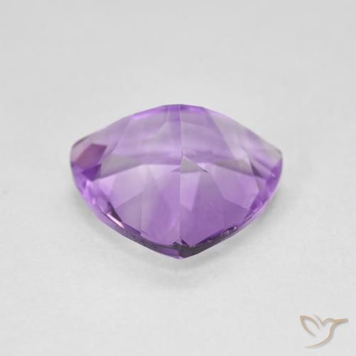 Ametista Viola tendente al rosa naturale da 2.71 ct, Taglio trillion, VVS-VS