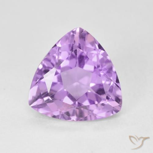 2.85ct Naturale Viola tendente al rosa Ametista, Taglio trillion, VVS-VS