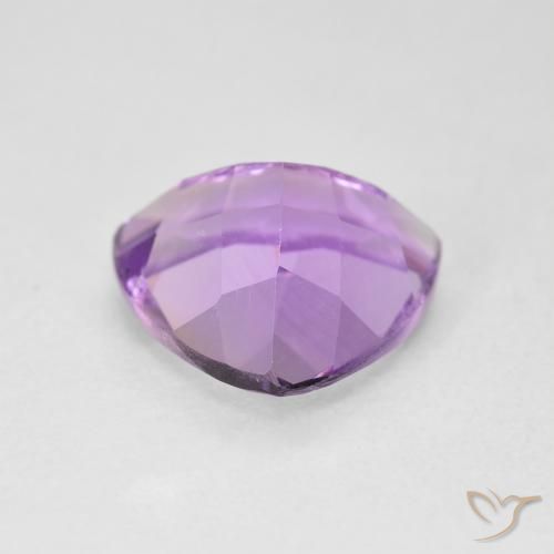 Ametista Viola tendente al rosa naturale da 2.85 ct, Taglio trillion, VVS-VS