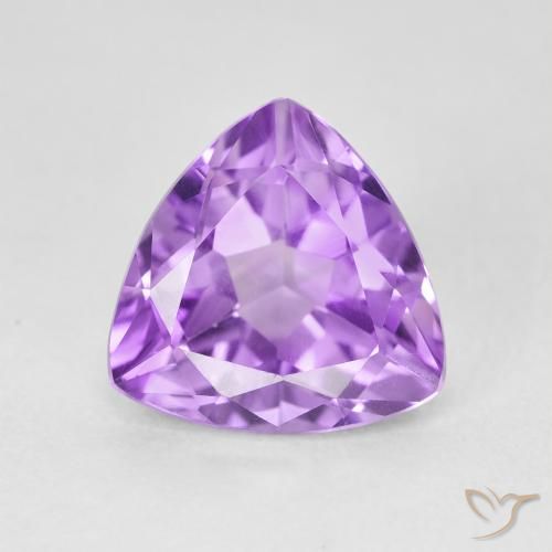 3.02ct Naturale violaceo Ametista, Taglio trillion, VVS-VS