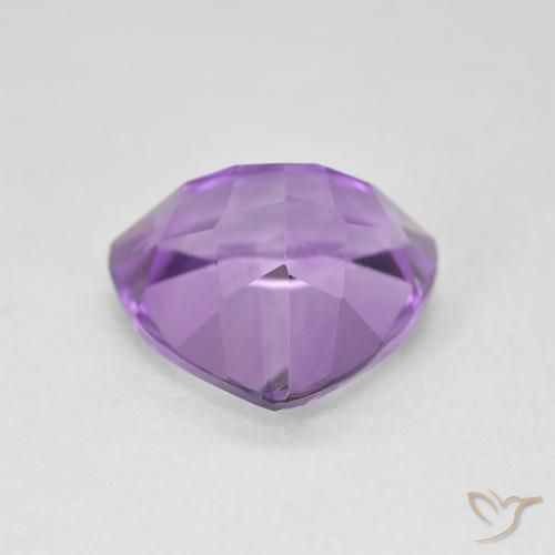 Ametista violaceo naturale da 3.02 ct, Taglio trillion, VVS-VS