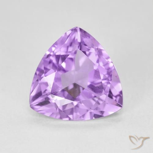 2.90ct Naturale Viola tendente al rosa Ametista, Taglio trillion, VVS-VS