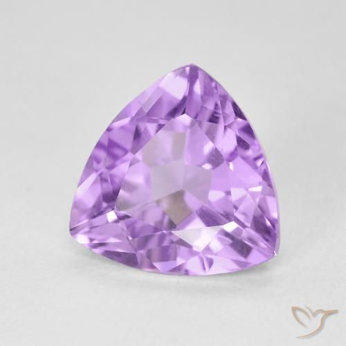 Ametista Viola tendente al rosa naturale da 2.90 ct, Taglio trillion, VVS-VS