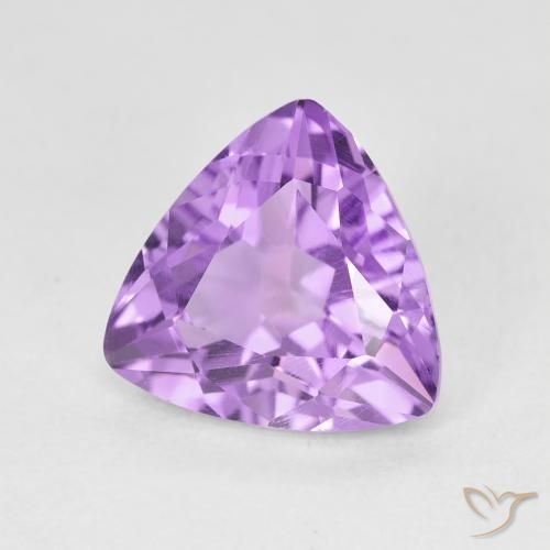 Ametista Viola tendente al rosa naturale da 2.80 ct, Taglio trillion, VVS-VS