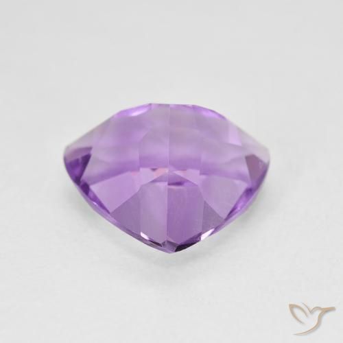 Ametista Viola tendente al rosa naturale da 2.80 ct, Taglio trillion, VVS-VS