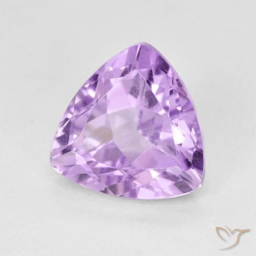 Ametista Viola rosato brillante naturale da 3.15 ct, Taglio trillion, VS