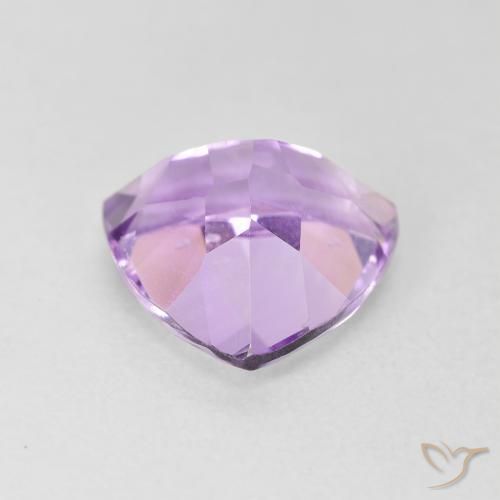 Ametista Viola medio naturale da 3.03 ct, Taglio trillion, VVS-VS